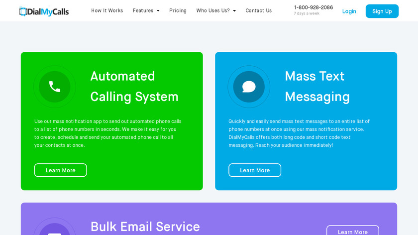 DialMyCalls Landing Page