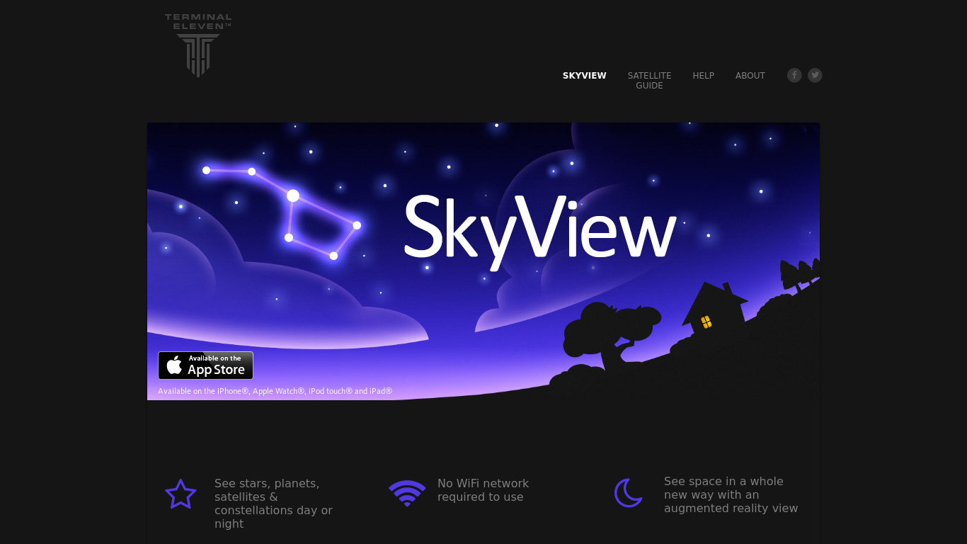SkyView Landing page