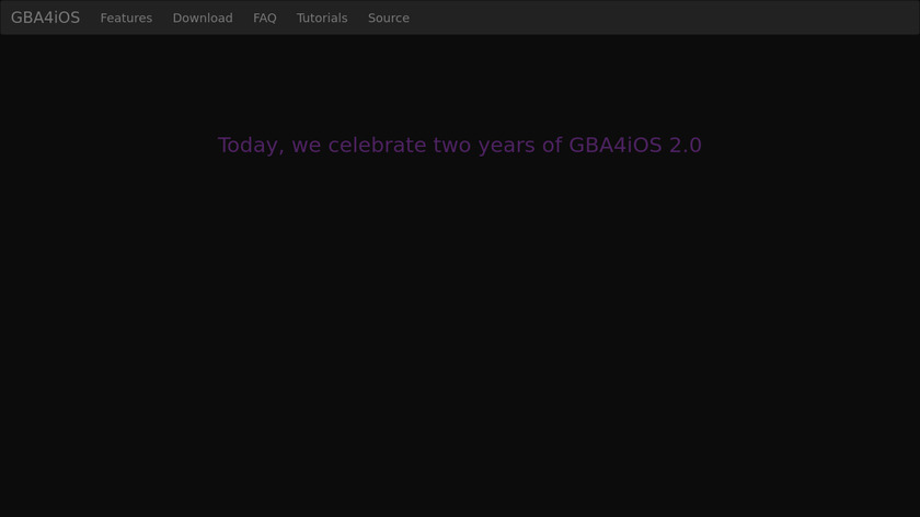 GBA4iOS Landing Page