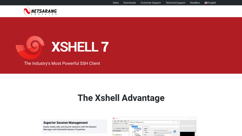 Xshell Landing Page