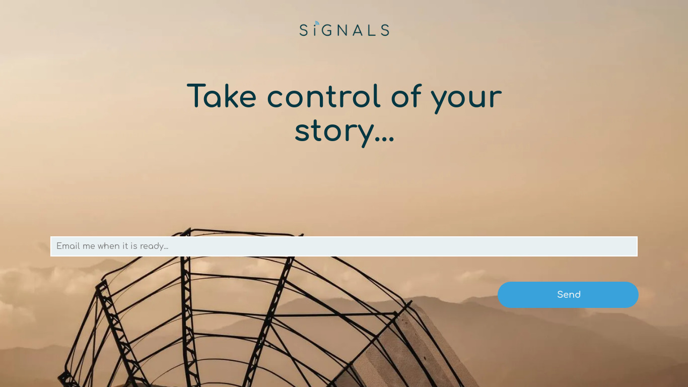 SIGNALS Landing page