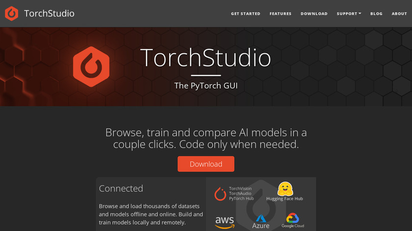 TorchStudio Landing Page