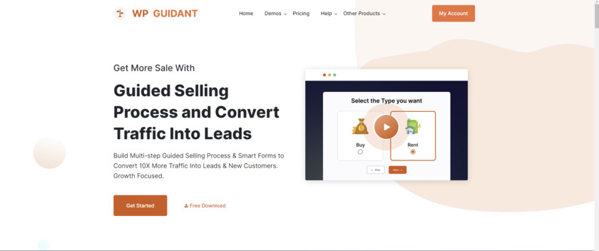 WP Guidant Landing Page