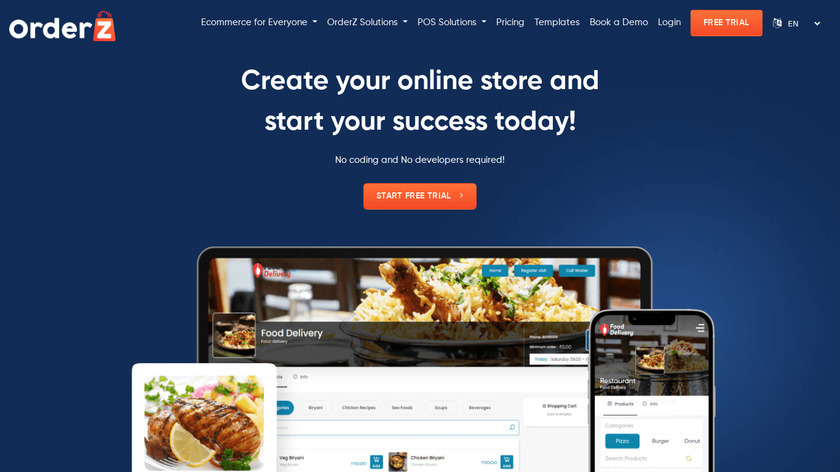 OrderZ.in Landing Page