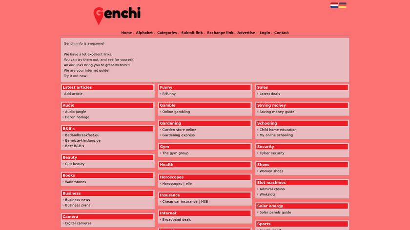 Genchi.info Landing Page