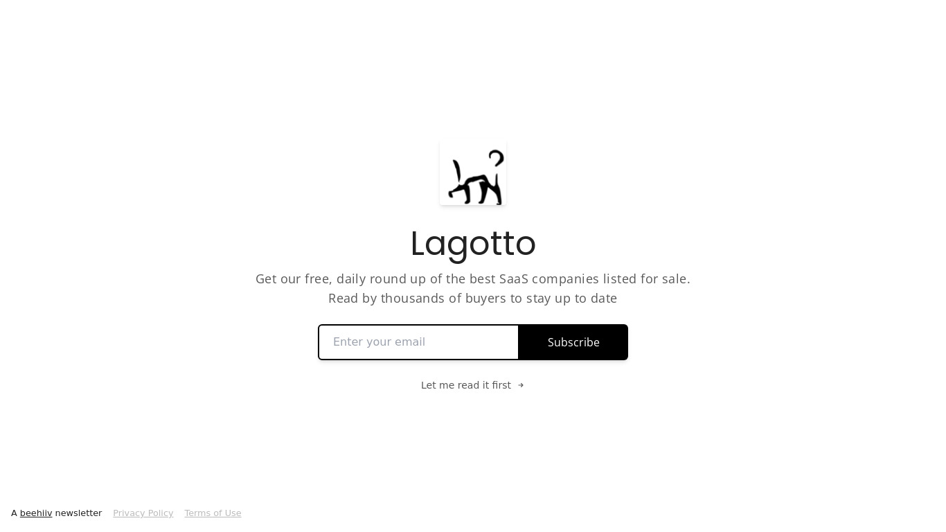 Lagotto Landing page