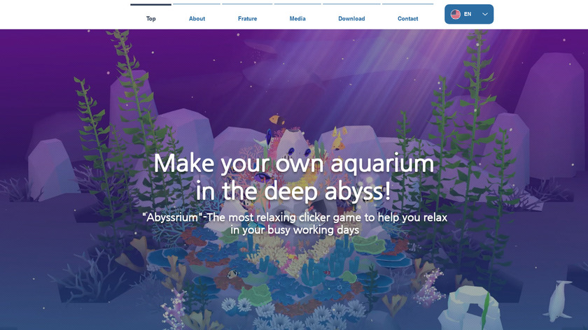 Abyssrium Landing Page