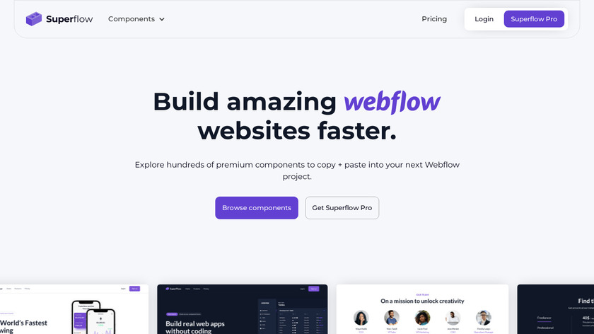 Superflow Landing Page