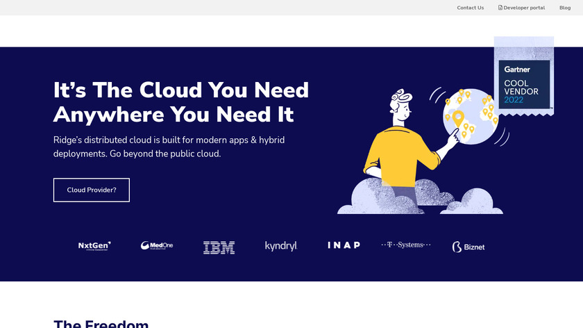 Ridge Cloud Landing Page