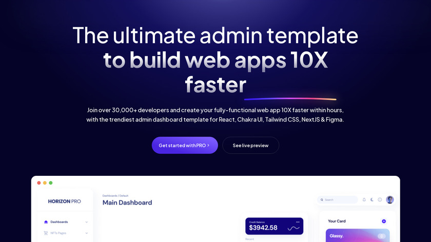 Horizon UI PRO Landing Page