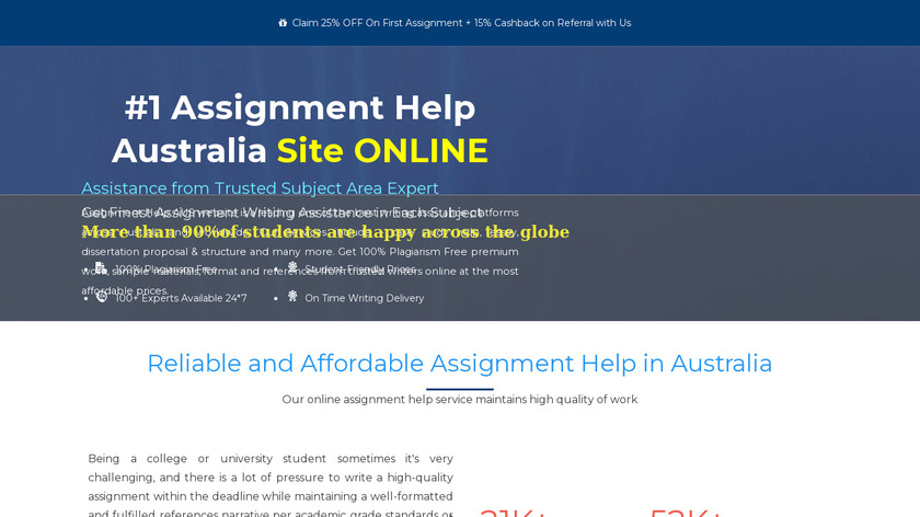 Assignment Help AUS Landing Page