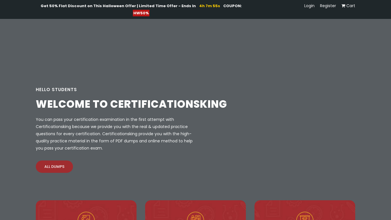 Certificationsking Landing page