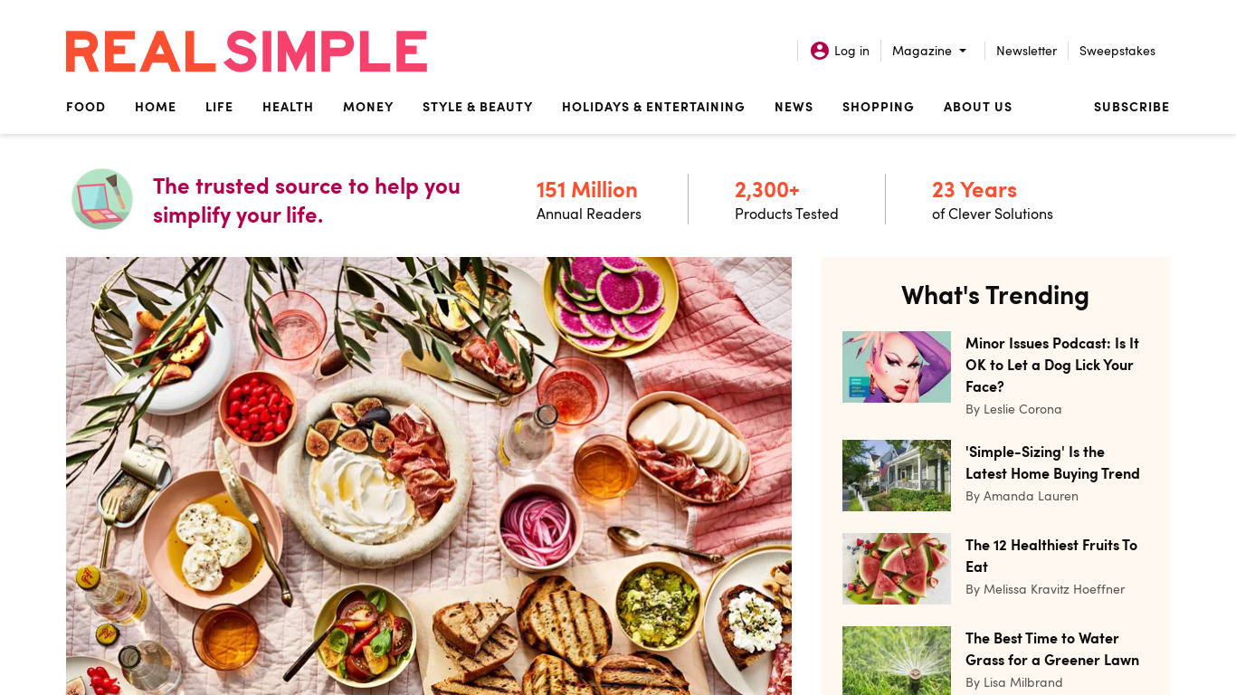 Realsimple Landing page
