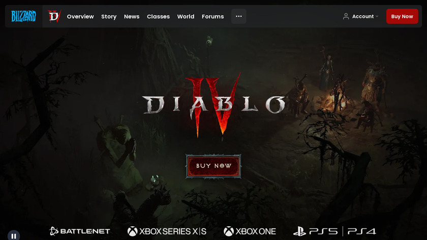 Diablo IV Landing Page