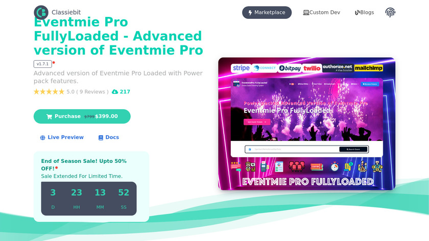 Eventmie - Event Planning Reimagined Landing Page