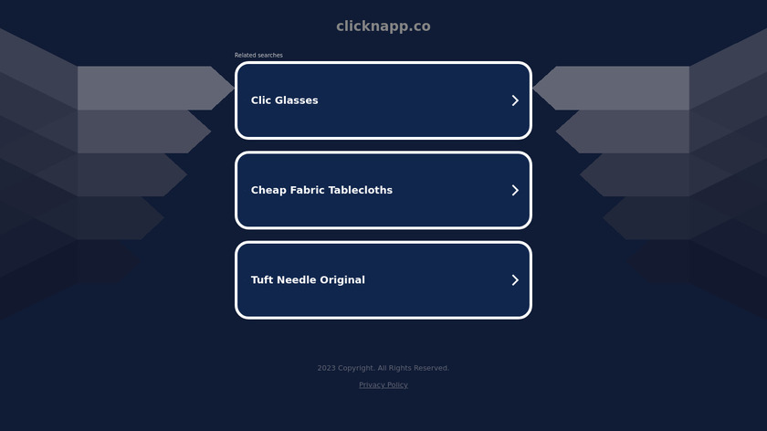 Clicknapp Landing Page