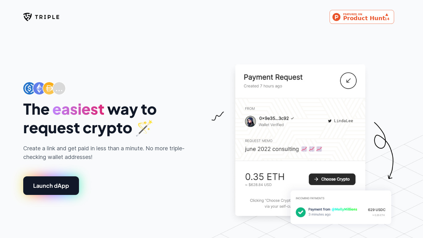 Triple Payments Landing page