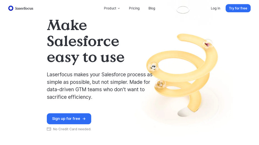Laserfocus Landing Page