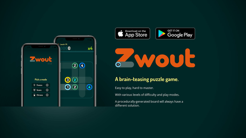 Zwout Landing Page