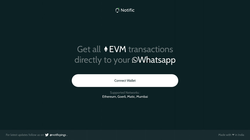Notific Landing Page