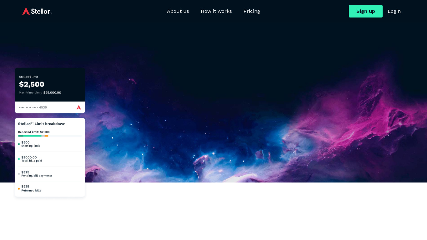 StellarFi Landing page
