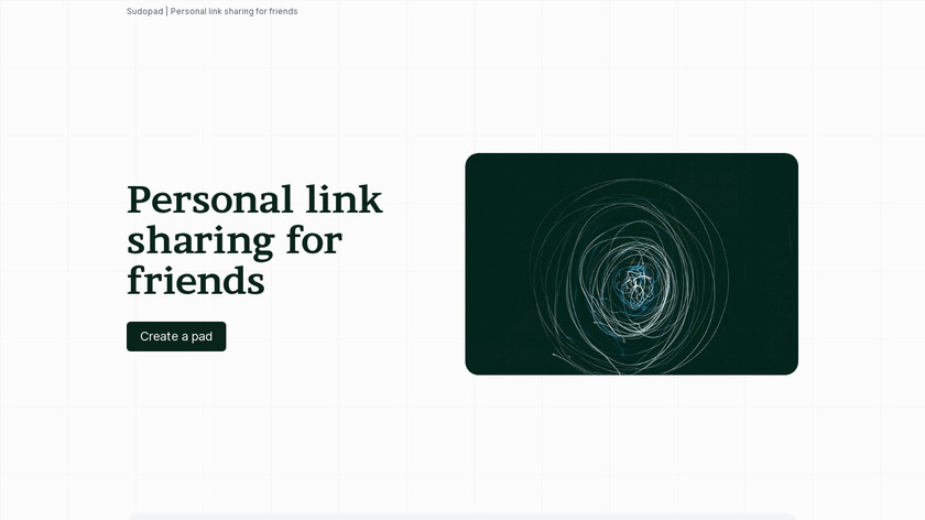 Sudopad Landing Page