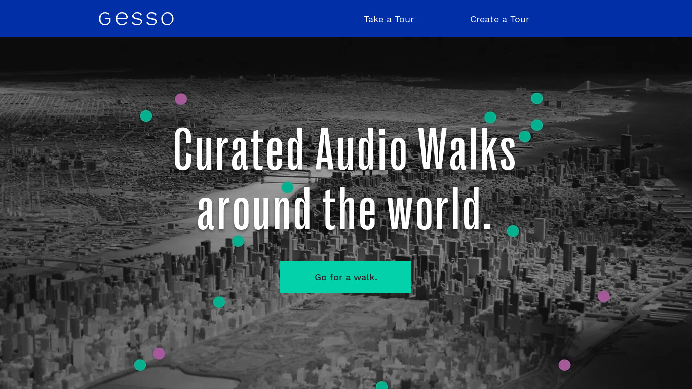 Gesso Landing page