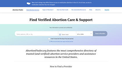 AbortionFinder image