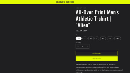Men's Athletic T-shirt | "Alien" image