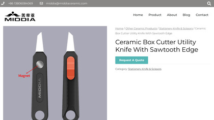 Ceramic Box Cutter Utility Knife image