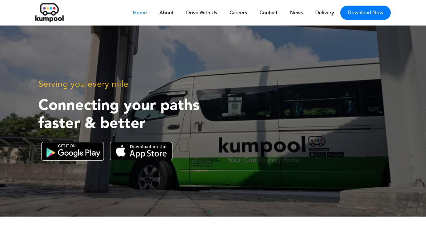 Kumpool Landing page