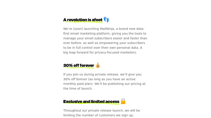 MailNinja Landing Page