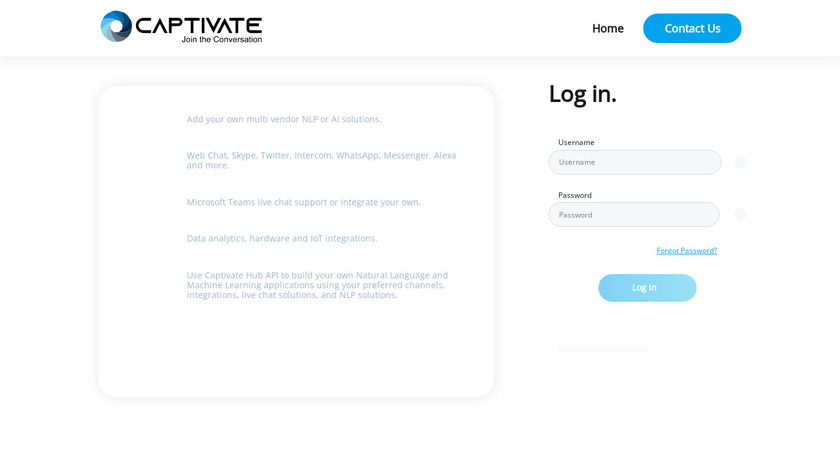 Captivate Hub Landing Page