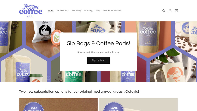 Awesome Coffee Club Landing Page