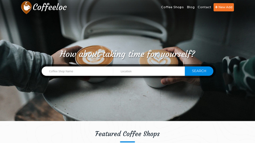 Coffeeloc Landing Page