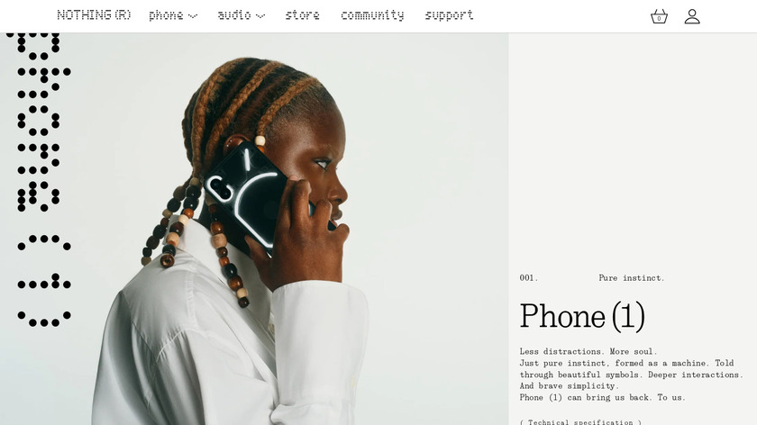 Nothing Phone (1) Landing Page