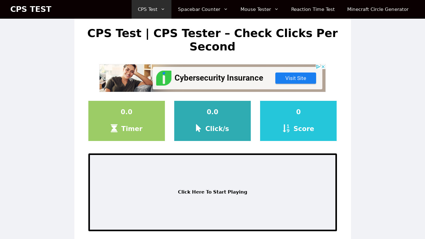 cpstest.us Landing page
