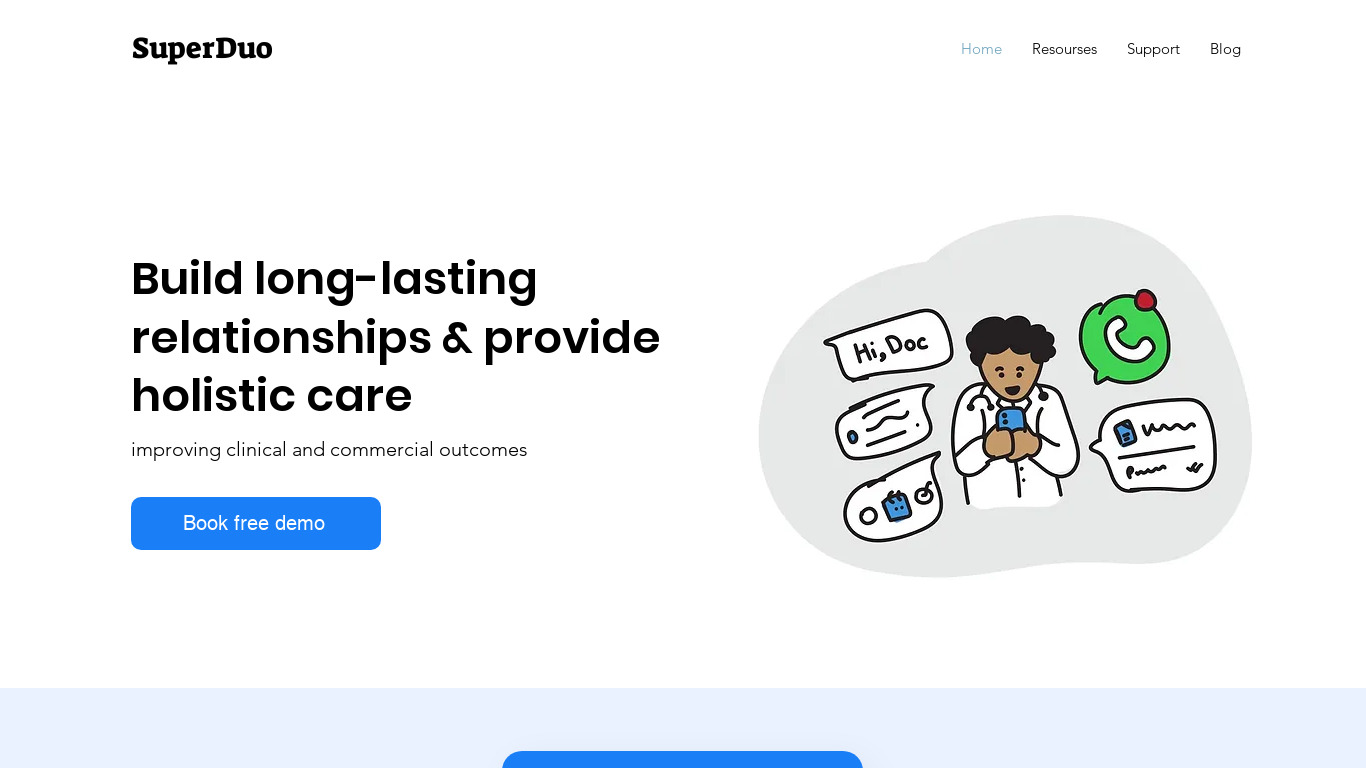 SuperDuo - Your everything experts Landing page