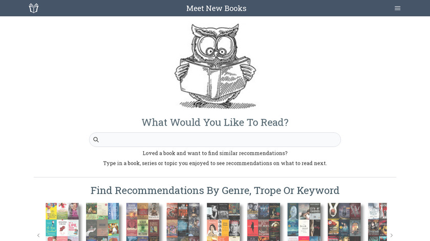 Meet New Books Landing Page