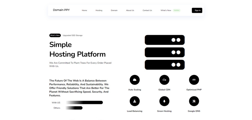 Domain PPY Landing Page