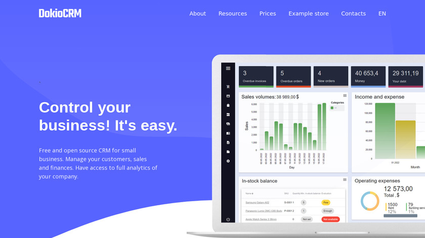Dokio Landing Page