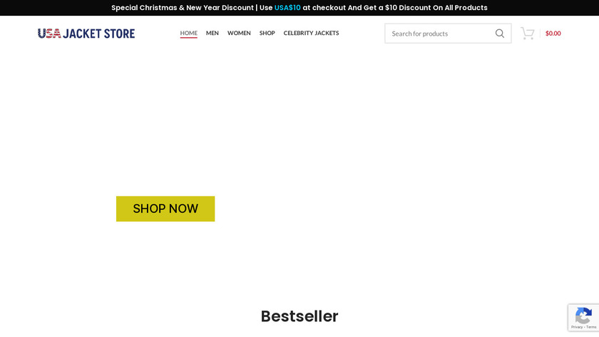 USA Jacket Store Landing Page