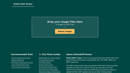 OnlineExifViewer image