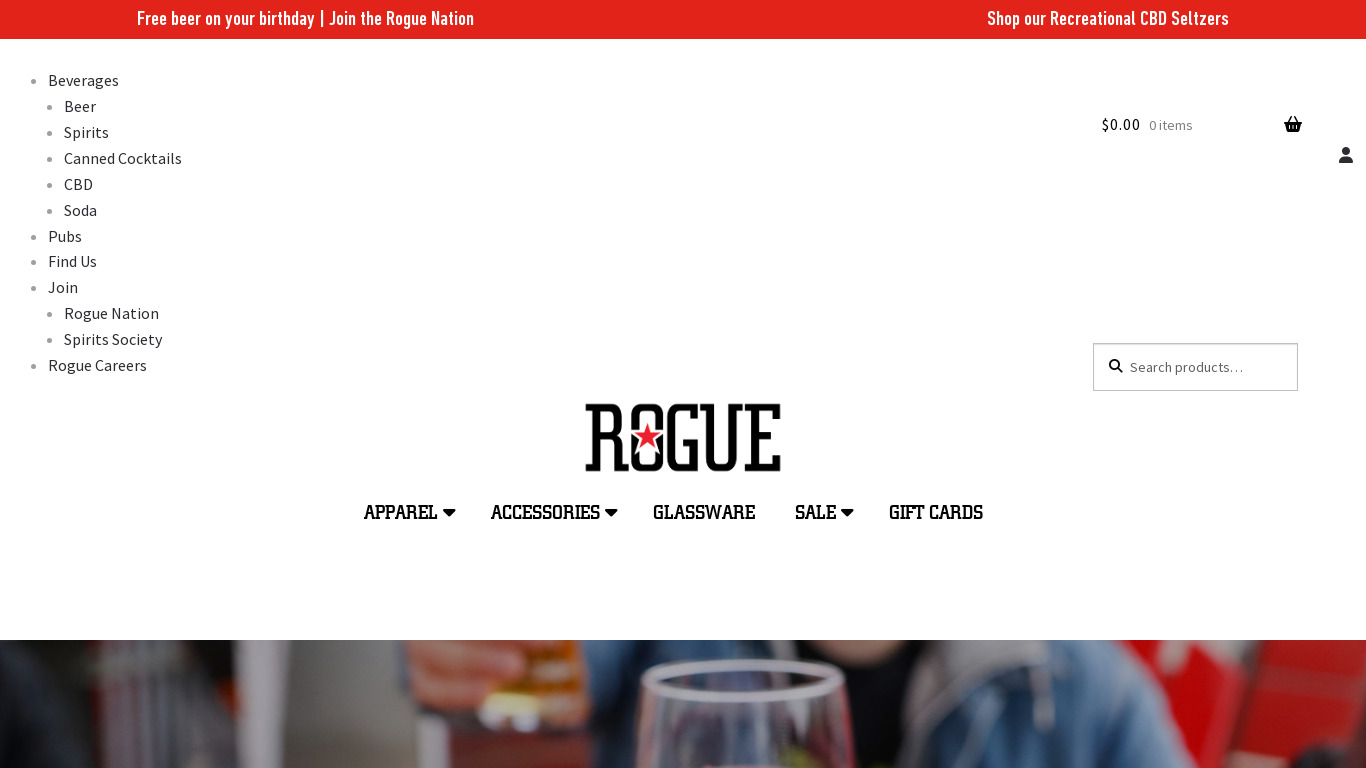 Rogue Sriracha Beer Landing page