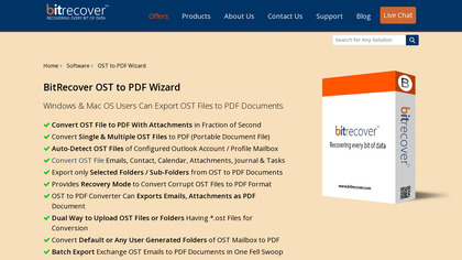BitRecover OST to PDF Converter image