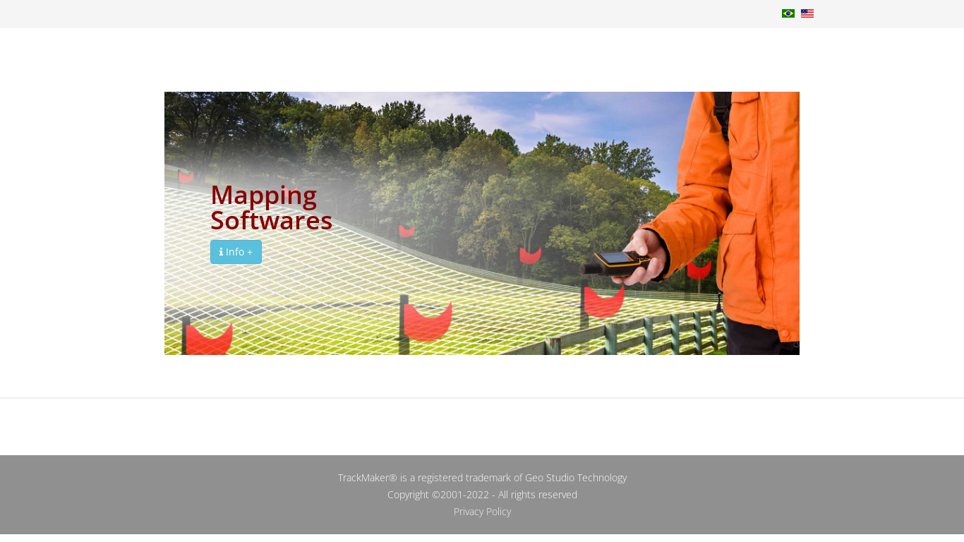 GPS TrackMaker Landing page