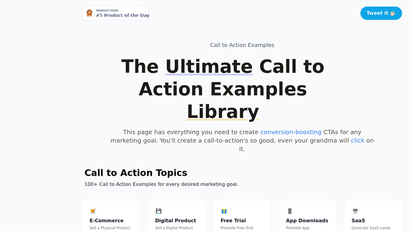 Call to Action Examples Landing Page