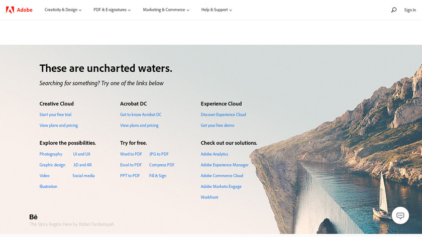 Adobe Scout Landing Page