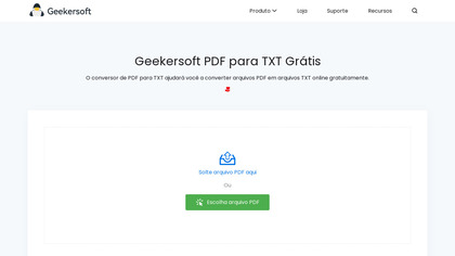 Geekersoft PDF para TXT Grátis image