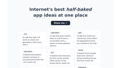 Half baked ideas image